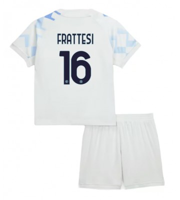 Inter Milan Davide Frattesi #16 Replica Away Stadium Kit for Kids 2025-26 Short Sleeve (+ pants)